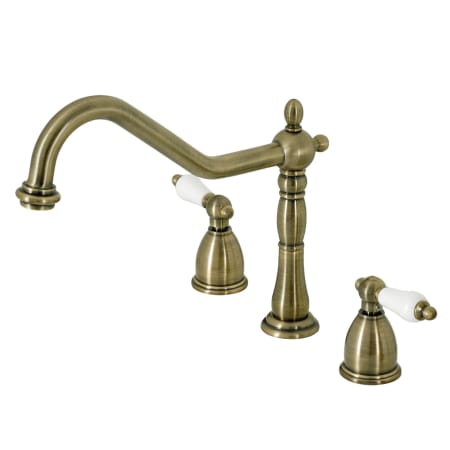 A large image of the Kingston Brass KB179.PLLS Antique Brass