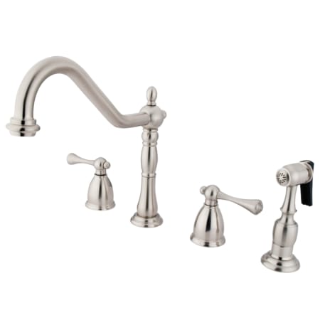 A large image of the Kingston Brass KB179.BLBS Brushed Nickel