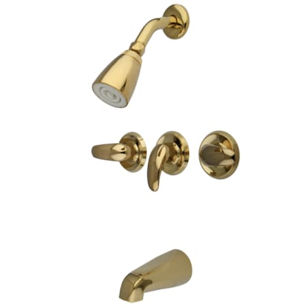 A large image of the Kingston Brass KB23.LL Polished Brass