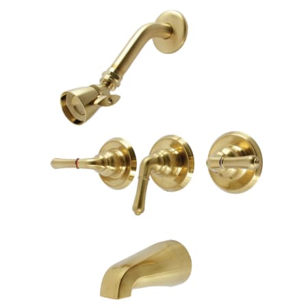 A large image of the Kingston Brass KB23 Brushed Brass