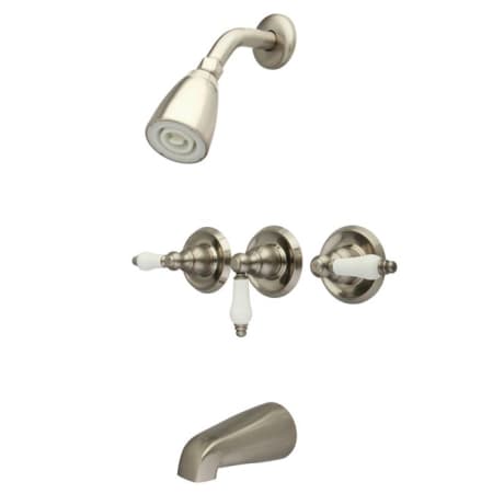 A large image of the Kingston Brass KB23.PL Brushed Nickel