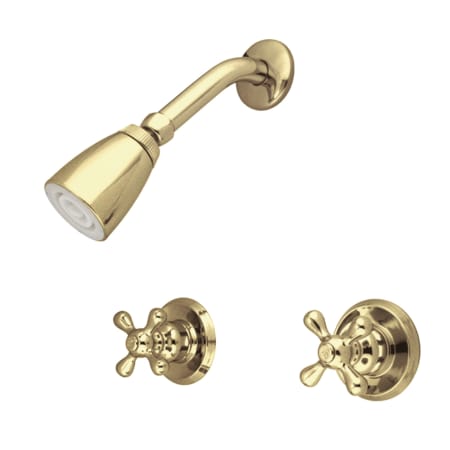 A large image of the Kingston Brass KB24.AXSO Polished Brass