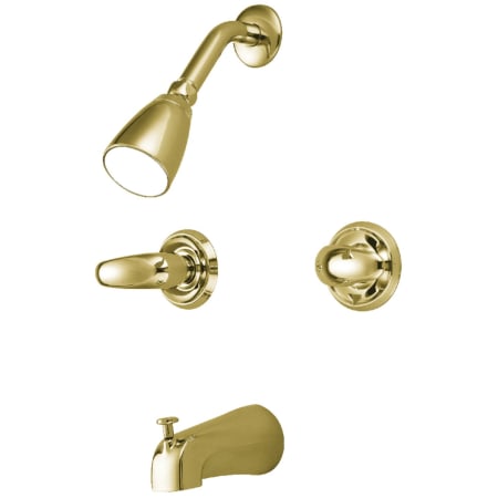 A large image of the Kingston Brass KB24.LL Polished Brass