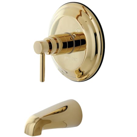 A large image of the Kingston Brass KB263.DLTO Polished Brass