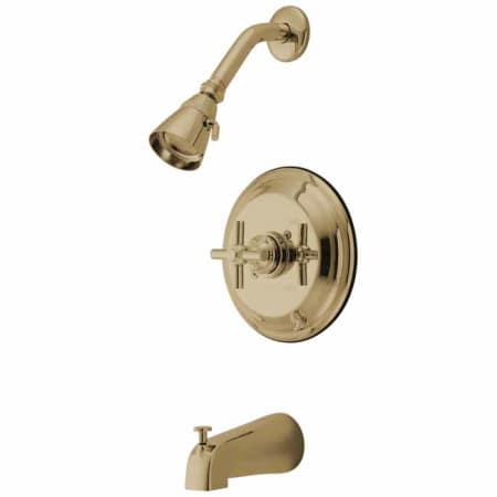 A large image of the Kingston Brass KB263.EXT Polished Brass
