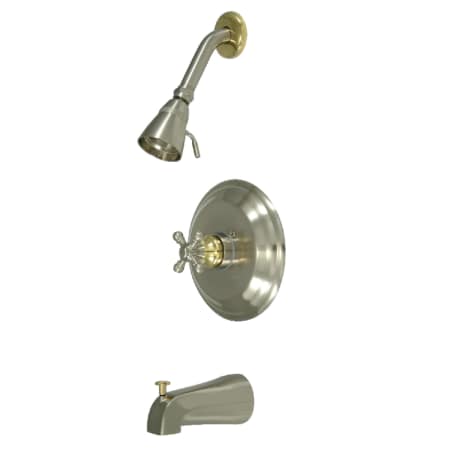 A large image of the Kingston Brass KB263.BX Brushed Nickel / Polished Brass