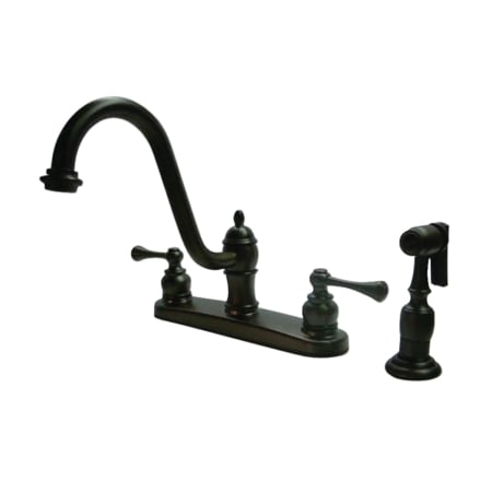 A large image of the Kingston Brass KB311.BLBS Oil Rubbed Bronze