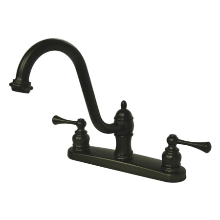 A large image of the Kingston Brass KB311.BLLS Oil Rubbed Bronze