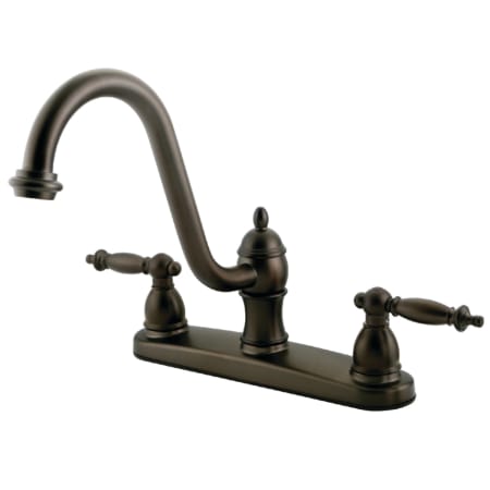 A large image of the Kingston Brass KB311.TLLS Oil Rubbed Bronze