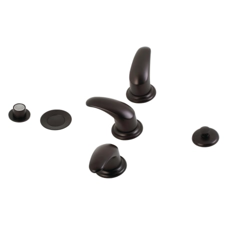 A large image of the Kingston Brass KB32.LL Oil Rubbed Bronze