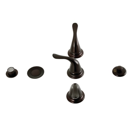 A large image of the Kingston Brass KB32.YL Oil Rubbed Bronze