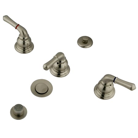 A large image of the Kingston Brass KB32 Brushed Nickel