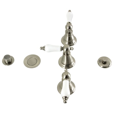 A large image of the Kingston Brass KB32.PL Brushed Nickel
