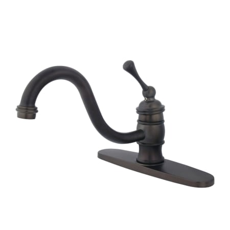A large image of the Kingston Brass KB357.BLLS Oil Rubbed Bronze