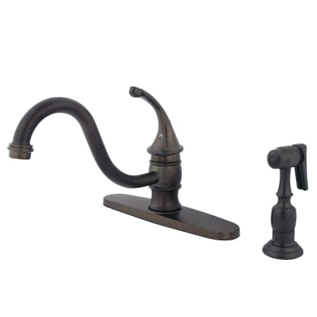 A large image of the Kingston Brass KB357.GLBS Oil Rubbed Bronze