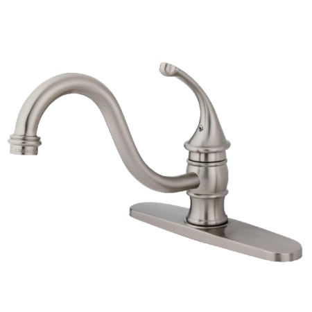 A large image of the Kingston Brass KB357.GLLS Brushed Nickel