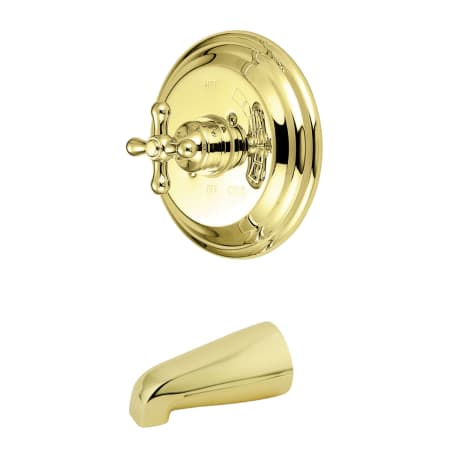 A large image of the Kingston Brass KB363.AXTO Polished Brass