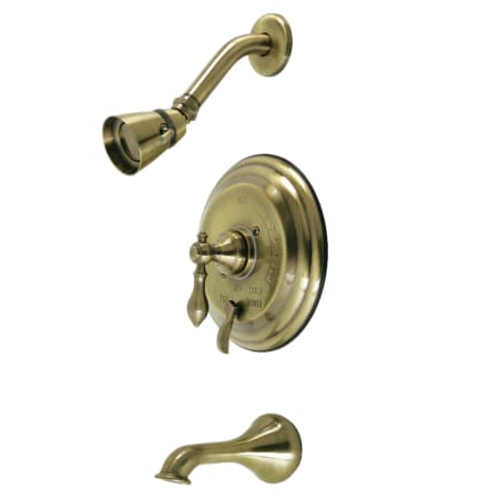 A large image of the Kingston Brass KB363.0ACL Antique Brass
