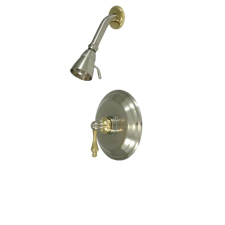 A large image of the Kingston Brass KB363.ALSO Brushed Nickel / Polished Brass