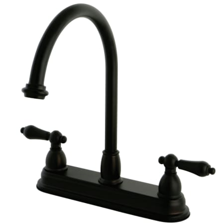 A large image of the Kingston Brass KB374.AL Oil Rubbed Bronze