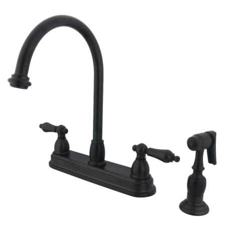 A large image of the Kingston Brass KB375.ALBS Oil Rubbed Bronze