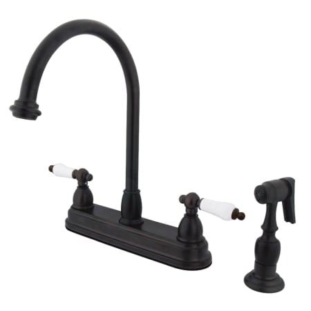 A large image of the Kingston Brass KB375.PLBS Oil Rubbed Bronze