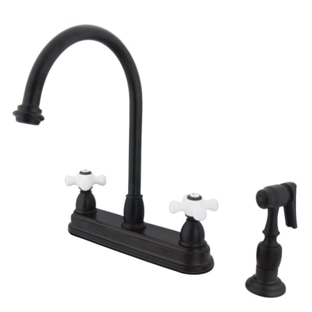 A large image of the Kingston Brass KB375.PXBS Oil Rubbed Bronze