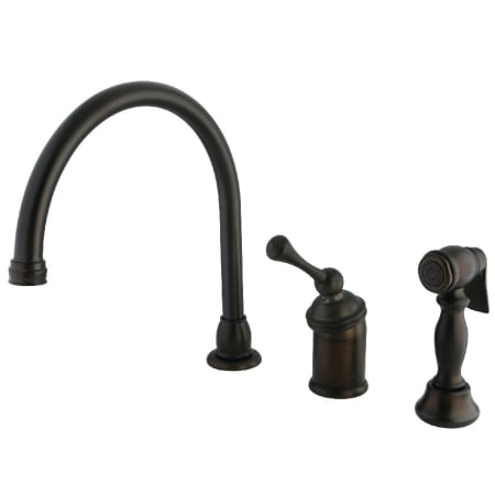 A large image of the Kingston Brass KB381.BLBS Oil Rubbed Bronze