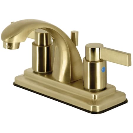 A large image of the Kingston Brass KB464.NDL Brushed Brass