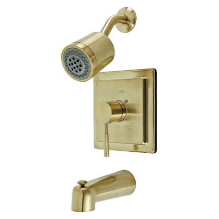 A large image of the Kingston Brass KB465.DL Brushed Brass