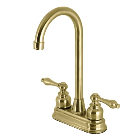 A large image of the Kingston Brass KB49.ALSB Brushed Brass