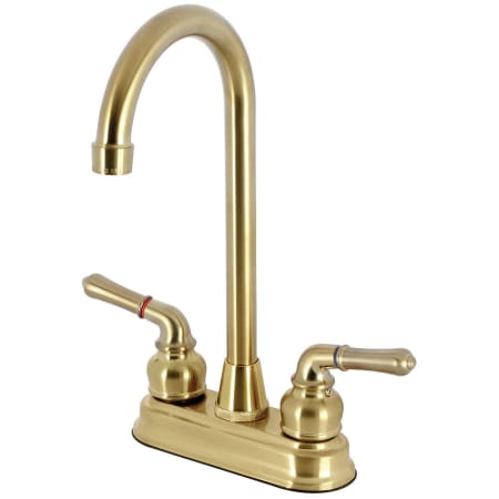 A large image of the Kingston Brass KB49 Brushed Brass