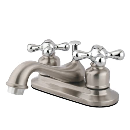 A large image of the Kingston Brass KB60.AX Brushed Nickel/Polished Chrome