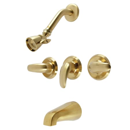 A large image of the Kingston Brass KB623.LL Brushed Brass