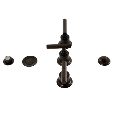 A large image of the Kingston Brass KB632.CML Oil Rubbed Bronze