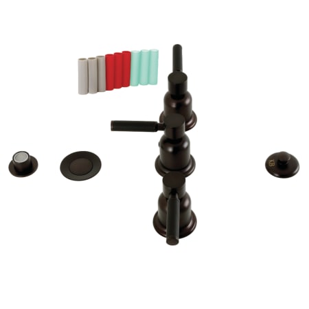 A large image of the Kingston Brass KB632.DKL Oil Rubbed Bronze