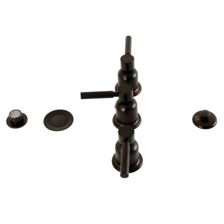 A large image of the Kingston Brass KB632.DL Oil Rubbed Bronze
