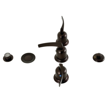 A large image of the Kingston Brass KB632.EFL Oil Rubbed Bronze