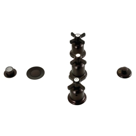 A large image of the Kingston Brass KB632.ZX Oil Rubbed Bronze