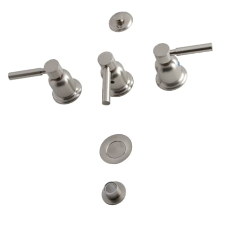 A large image of the Kingston Brass KB632.DL Brushed Nickel