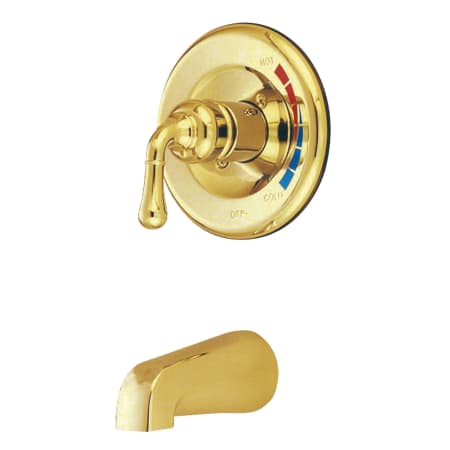 A large image of the Kingston Brass KB63.TO Polished Brass