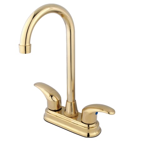A large image of the Kingston Brass KB649.LL Polished Brass