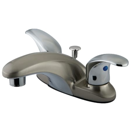 A large image of the Kingston Brass KB662.LL Brushed Nickel/Polished Chrome
