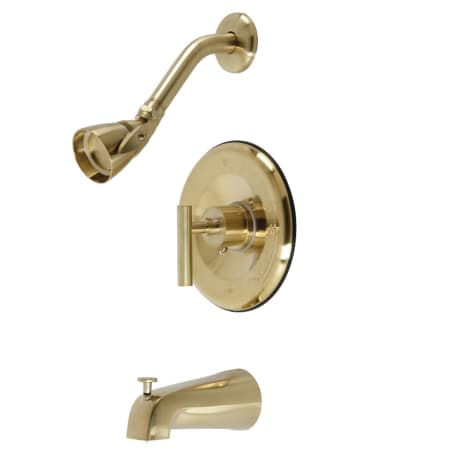 A large image of the Kingston Brass KB663.CML Brushed Brass