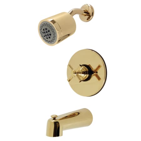A large image of the Kingston Brass KB669.EX Polished Brass