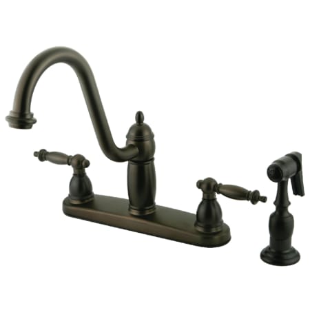A large image of the Kingston Brass KB711.TLBS Oil Rubbed Bronze