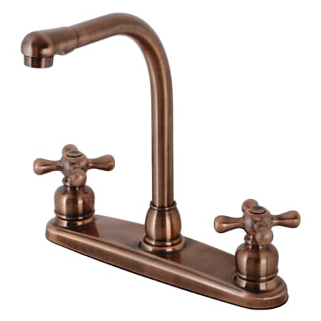 A large image of the Kingston Brass KB71.AXLS Antique Copper