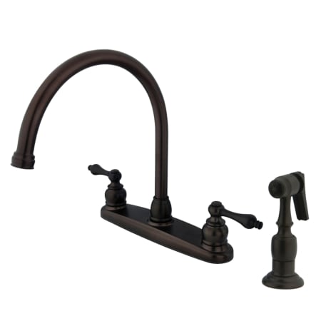A large image of the Kingston Brass KB72.ALBS Oil Rubbed Bronze