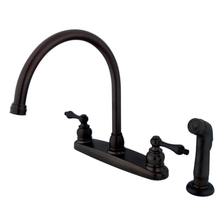 A large image of the Kingston Brass KB72.ALSP Oil Rubbed Bronze