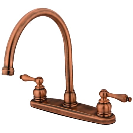 A large image of the Kingston Brass KB72.ALLS Antique Copper